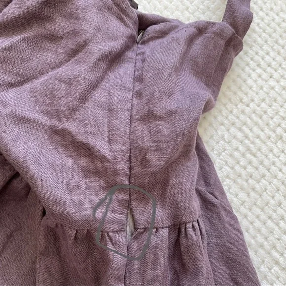 BALTIC BLOOM 100% LINEN DRESS SIZE XXL Boho Lagenlook Minimalist Modern - Picture 6 of 10